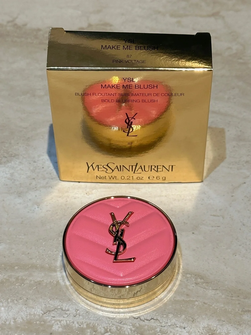 YSL Make Me Blush 87 Pink Voltage